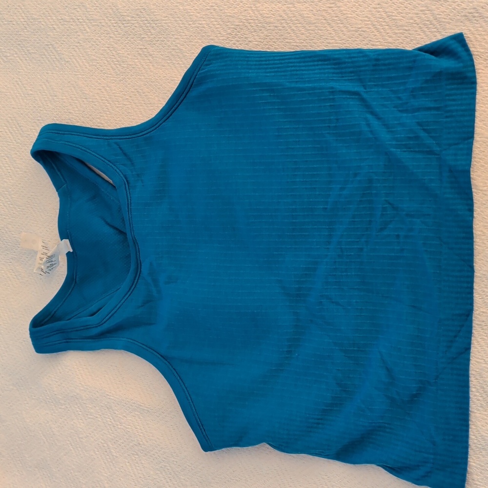 Lululemon Ebb To Street Cropped Tank. Poolside Blue. Size 6.